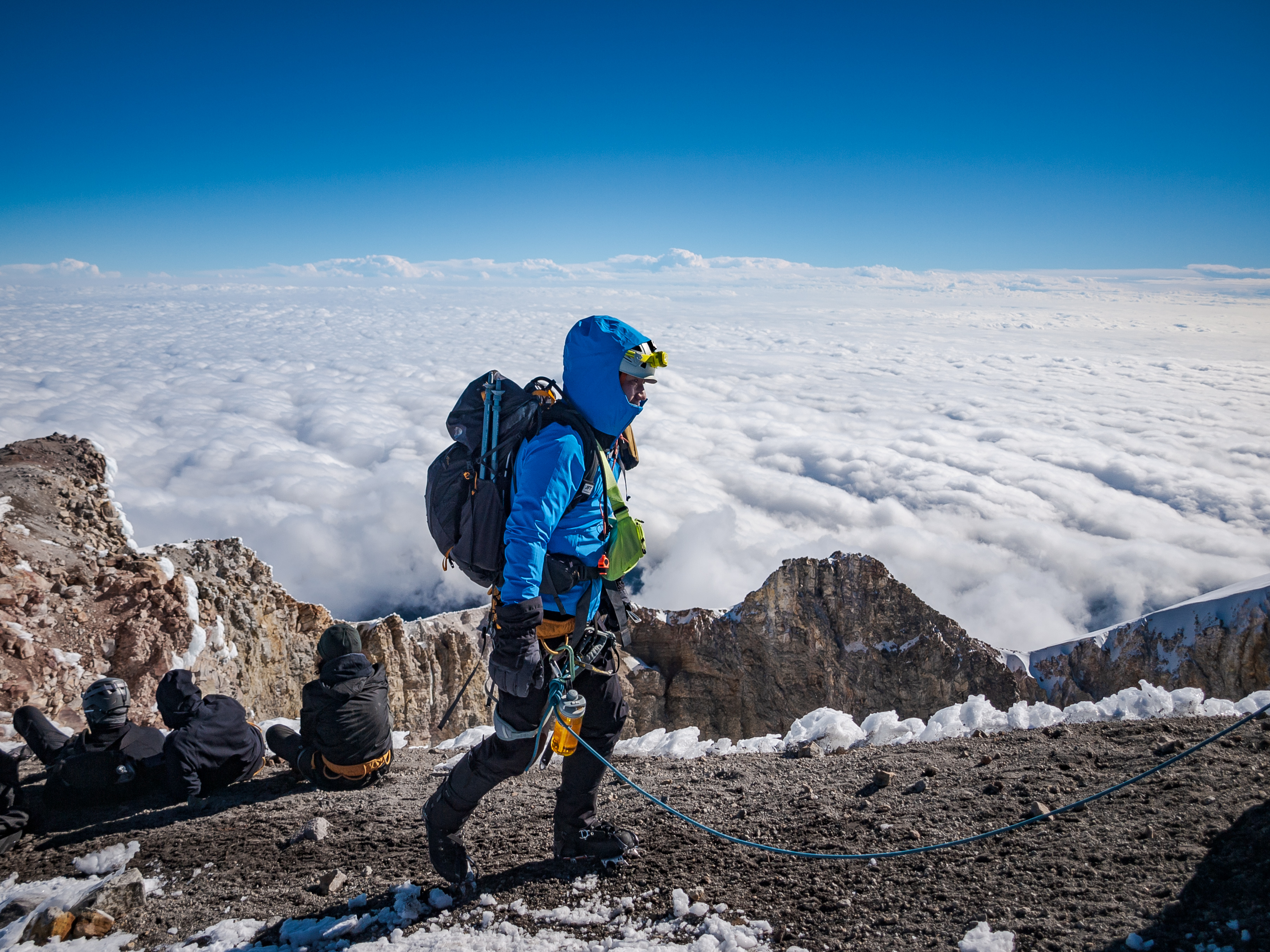 High-altitude expedition terrain