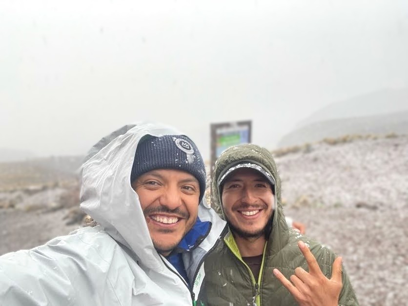 Charly and Diego on the Pico de Orizaba summit